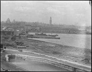 South Boston piers and Boston skyline from Army Base