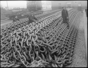 5,000 tons of chain at Charlestown Navy Yard