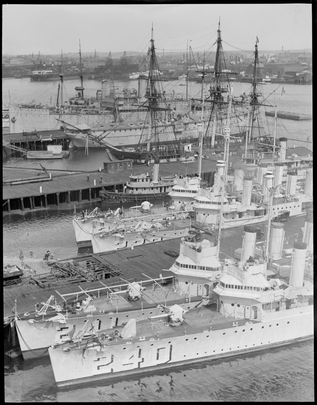 Charlestown Navy Yard taken from fighting top of USS Utah