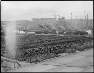 Chains and buoys in Charlestown Navy Yard