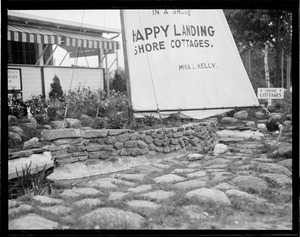 Happy Landing Shore Cottages: printed on sail