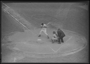 Ted Williams takes a pitch at Fenway