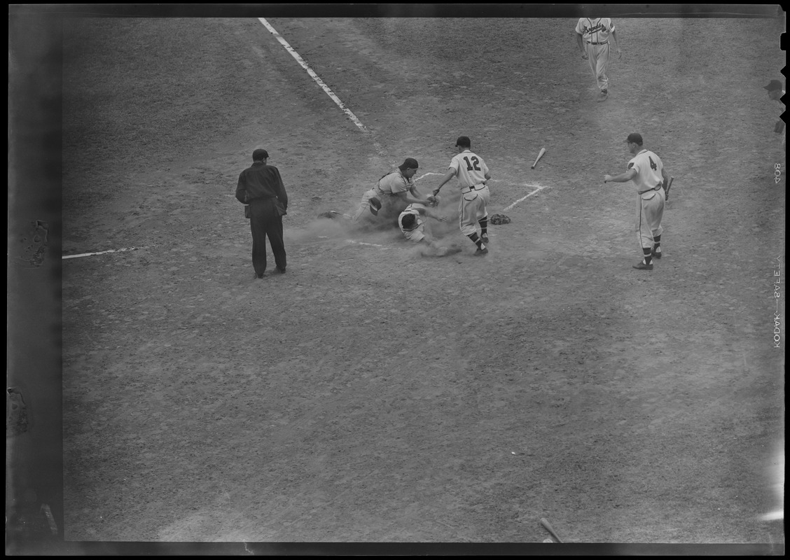 Plays at the plate, Boston Braves