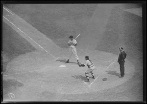 Ted Williams being given 1st base by Chicago