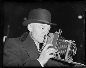 Austin Waldron, Herald-Traveler cameraman way back in 1906, now with Boston Post.