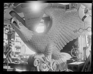 Relic of the past, eagle figurehead from USS Lancaster