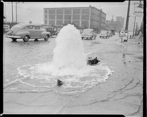 Flood from fire hydrant