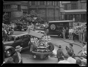 Overturned car