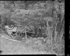 Overturned car