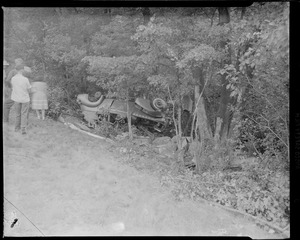 Overturned car