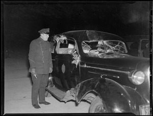 Police car accident.