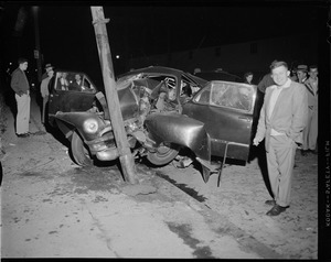Car hits pole