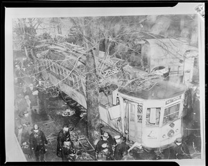 Street car accident, Mattapan Line