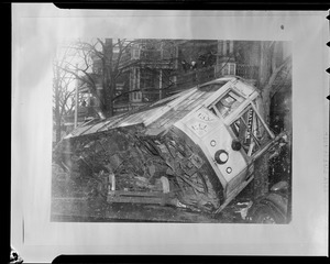 Street car accident, Mattapan Line