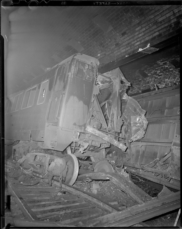 Back Bay Station, Boston, Mass. NYNH & HRR loco no. 1383.