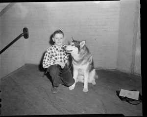 Boy with his dog, Eastern Dog Club