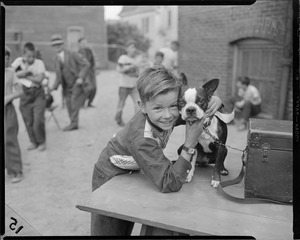 Boy with terrier