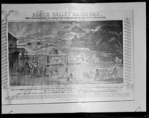 Famous painting damaged negative Black Valley Railroad