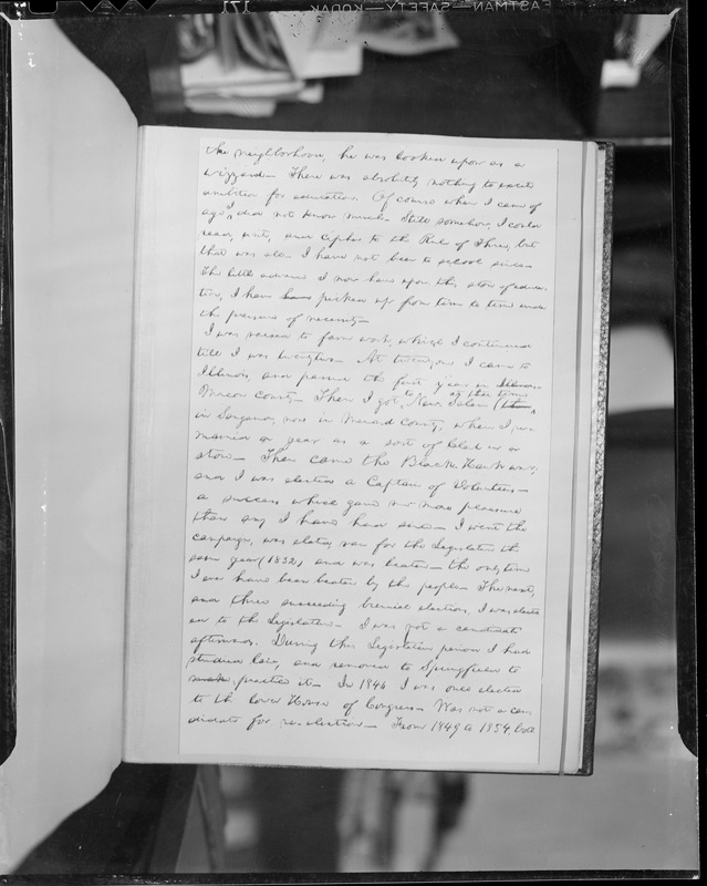 Photos on Lincoln autobiography article. Jesse Fell who instigated the Douglas Debates encouraged Lincoln to write autobiography that helped him win the election.