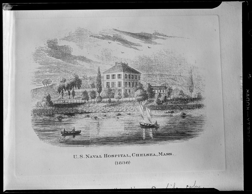 Print of US Naval hospital, Chelsea (1836)