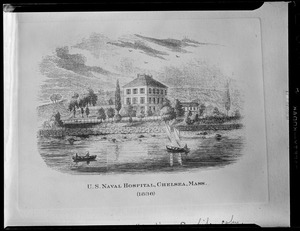 Print of US Naval hospital, Chelsea (1836)