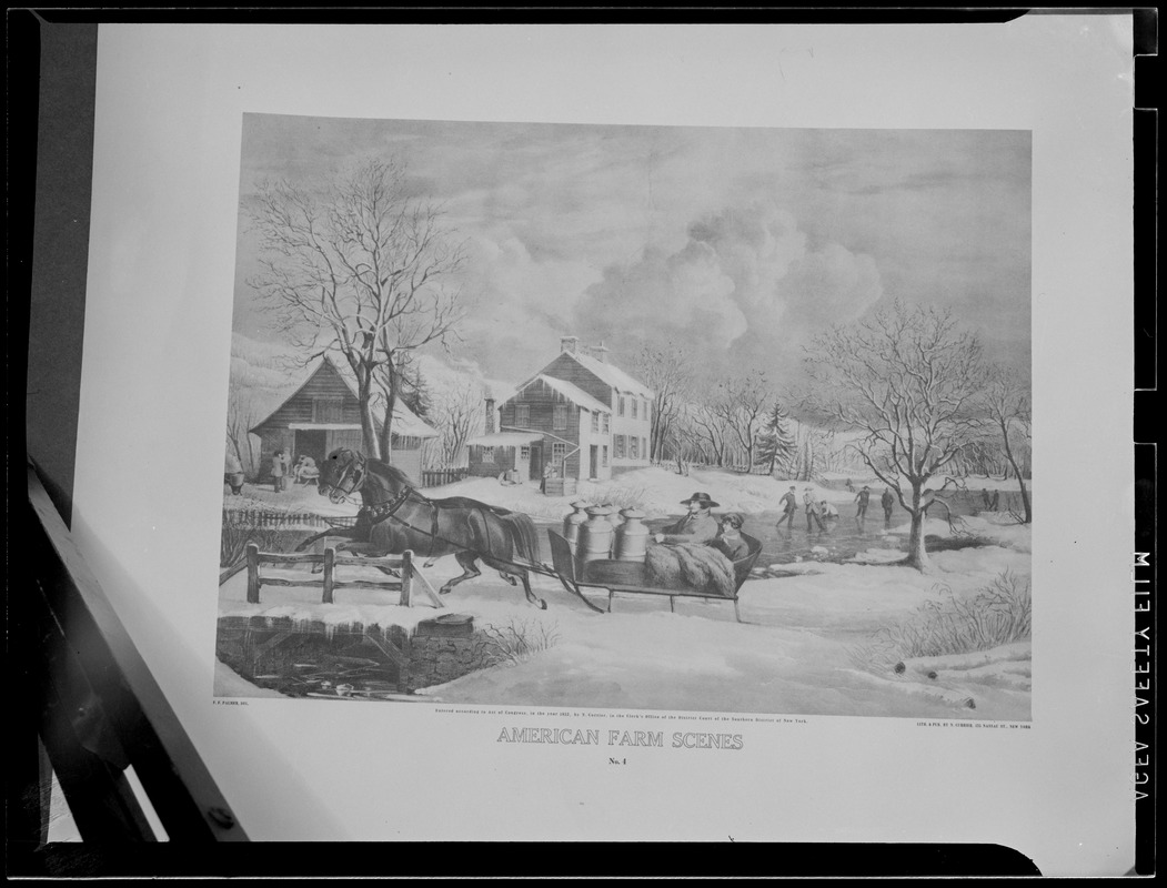 N. Currier Lithograph: American Farm Scenes, 1853
