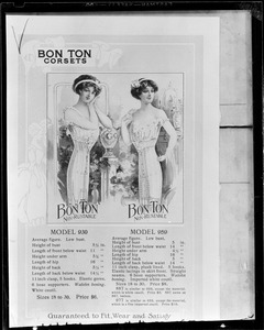 Old ad for Bon Ton non-rustable corsets