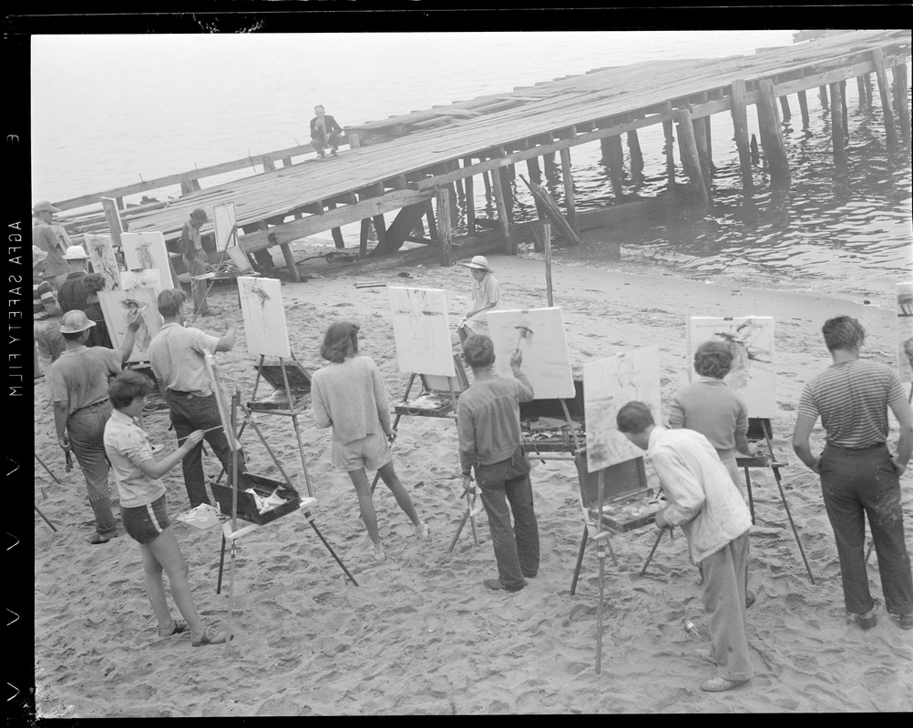 Artists paint scene in Provincetown