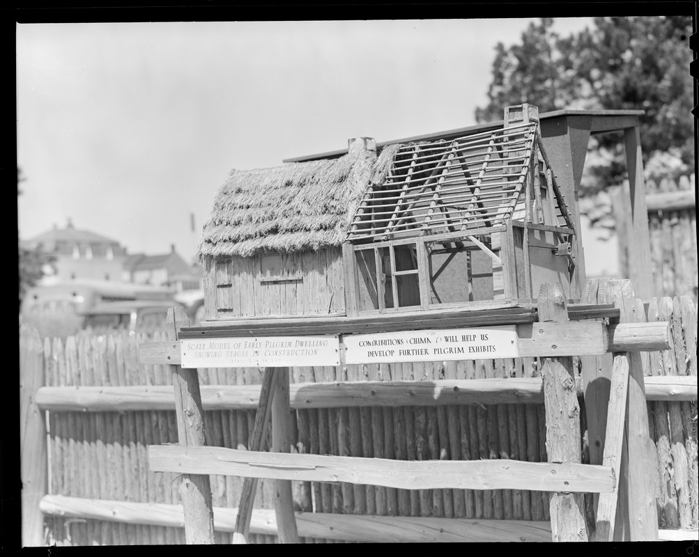 Scale model of pilgrim dwelling