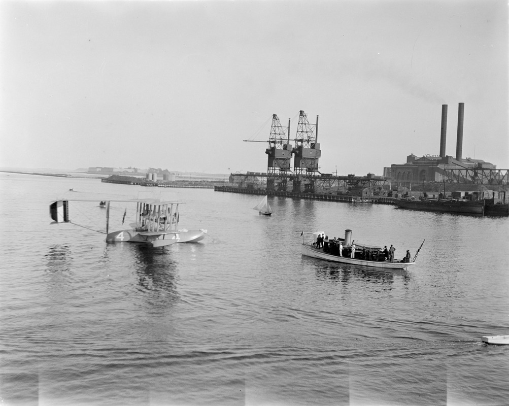Flying boat #4 Moored in Reserve Channel, South Boston
