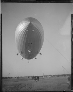 The Hindenburg before she blew up in Lakehurst N.J.