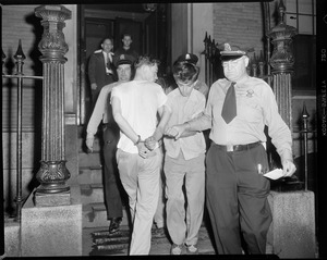 Police with young suspects