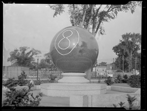 Vandals turn monument into 8-Ball
