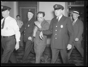 William "Fats" Russo as he appeared in court after shoot out in Bowdoin Sq. subway station