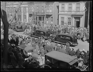 Funeral procession through Boston
