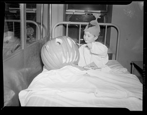 Halloween party, possibly Children's Hospital