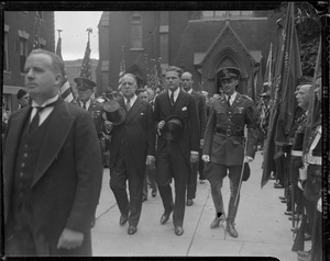 Senators Walsh and Lodge in funeral procession