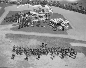 Stand on infield, Catholic religious ceremony