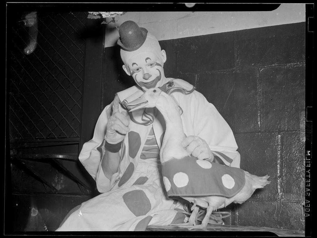 Clowns in town with circus