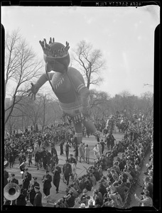 Christmas parade on Beacon Street