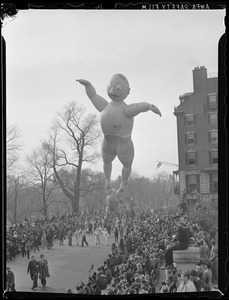 Christmas parade on Beacon Street