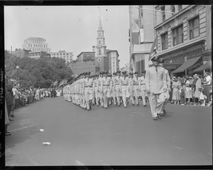 Military parade on Tremont