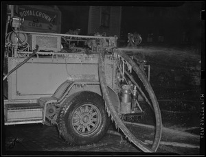 Fire truck, iced over