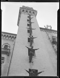 Ladder exercise at fire HQ
