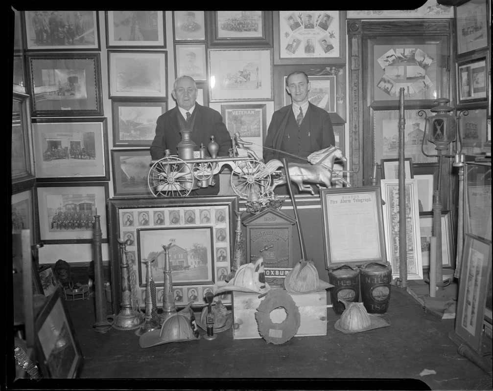 Boston fire dept. historic memorabilia Digital Commonwealth