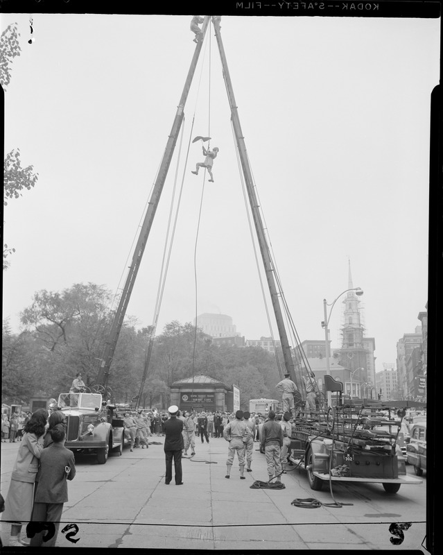 Ladder display on Boston Common