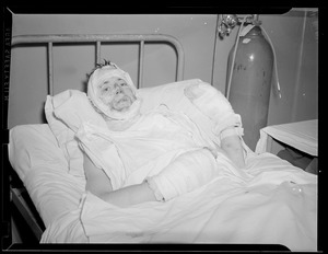Burn victim from the Cocoanut Grove in hospital bed