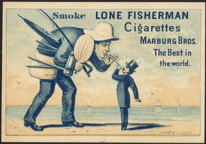Smoke Lone Fisherman Cigarettes. Marburg Bros. The best in the world.