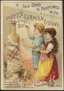 This card is perfumed with - Hoyt's German Cologne is the best