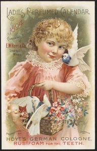 Ladies Perfumed Calendar 1894
